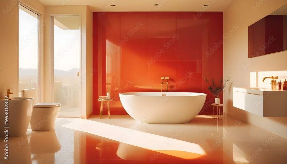 Photo interior modern design room 3d illustration Photo interior modern design room 3d illustration