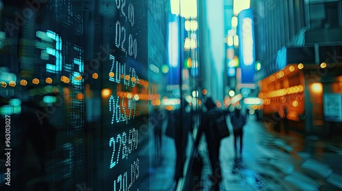 Wallpaper Mural Chart stock trading market stock investment Financial and banking data Technology finance currency matrix Torontodigital.ca