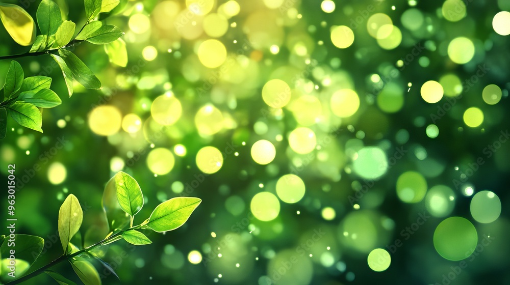 Abstract spring background with soft green blurred bokeh lights, vibrant nature-inspired banner design perfect for seasonal themes, fresh outdoor scenes, and bright, refreshing digital presentations. Abstract spring background with soft green blurred bokeh lights, vibrant nature-inspired banner design perfect for seasonal themes, fresh outdoor scenes, and bright, refreshing digital presentations.