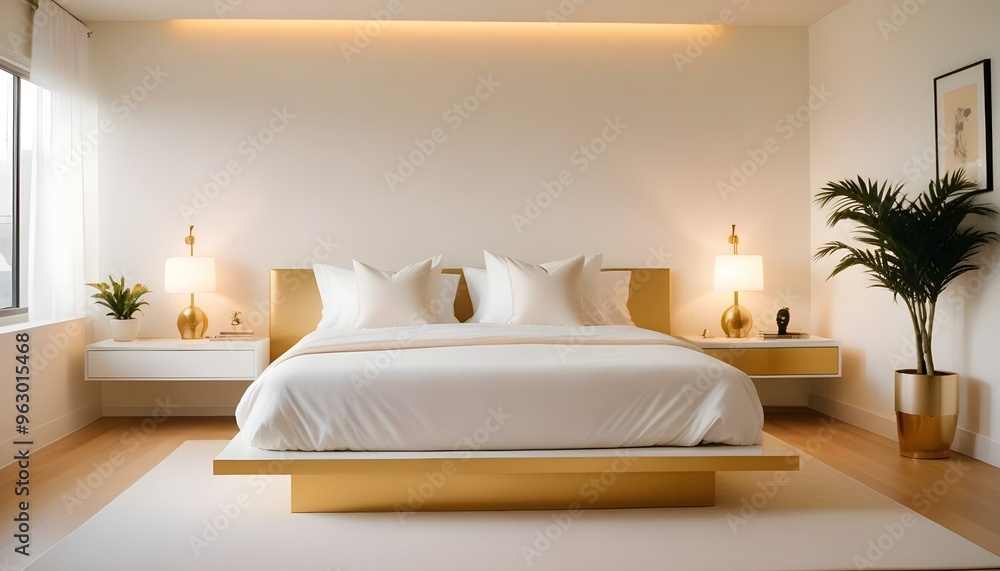 Photo interior modern design room 3d illustration Photo interior modern design room 3d illustration