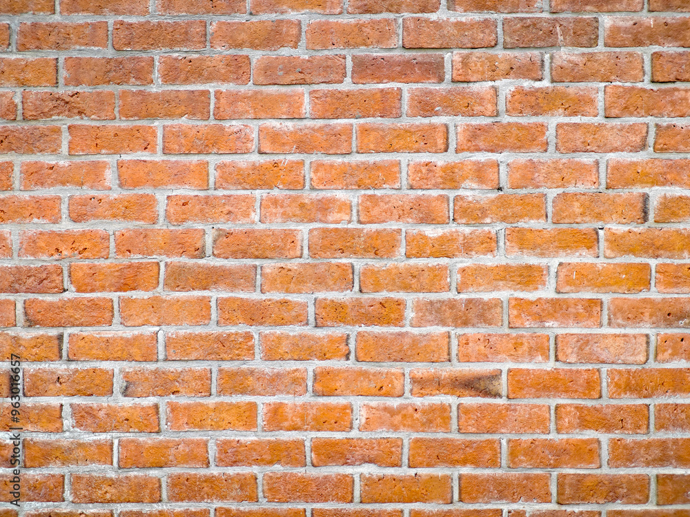 Obraz premium retro red wall block background