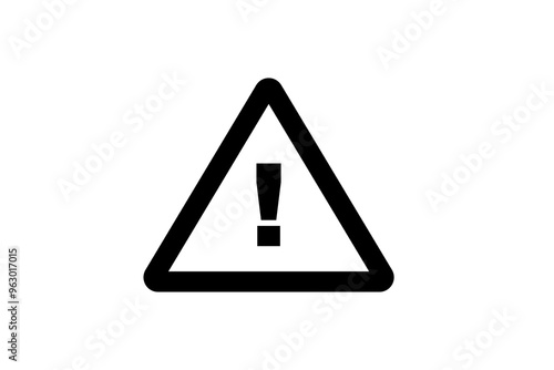 Danger warning icon set. alert triangle warn sign in black exclamation sign. safety icon