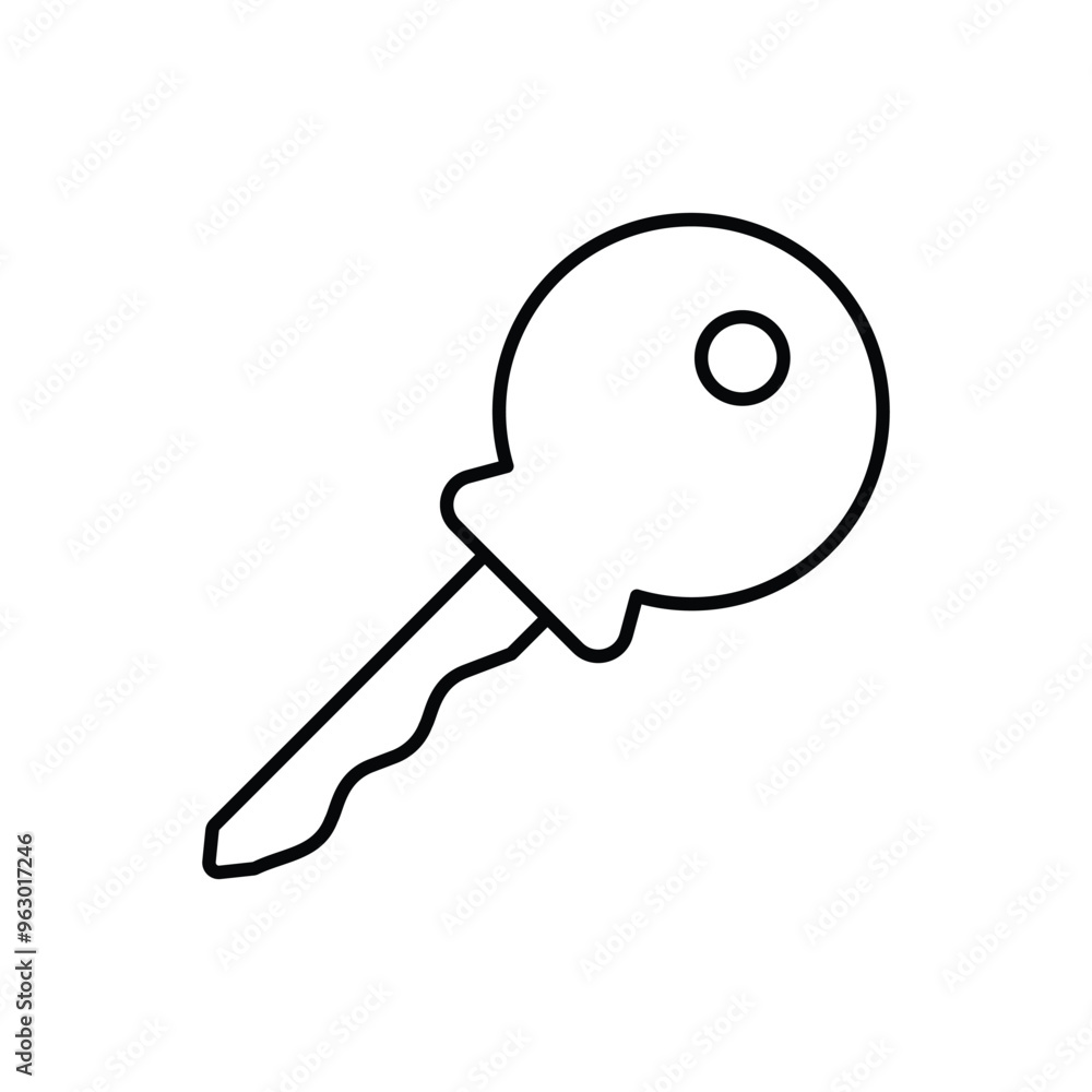 Key vector icon ready to use for apps and websites Key vector icon ready to use for apps and websites