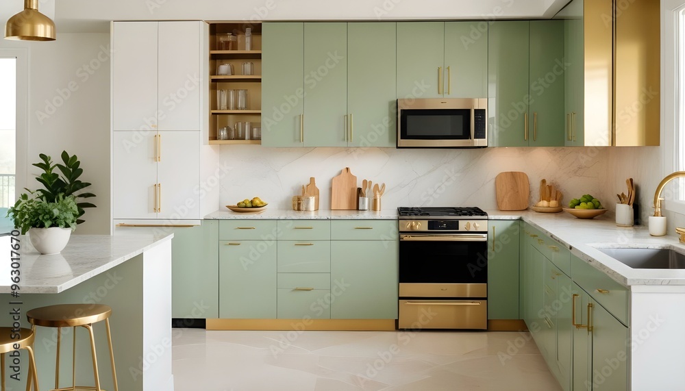 Fototapeta premium Photo interior modern design room 3d illustration