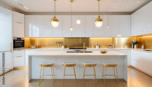 Photo interior modern design room 3d illustration