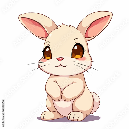 Süßes Cartoon-Kaninchen
