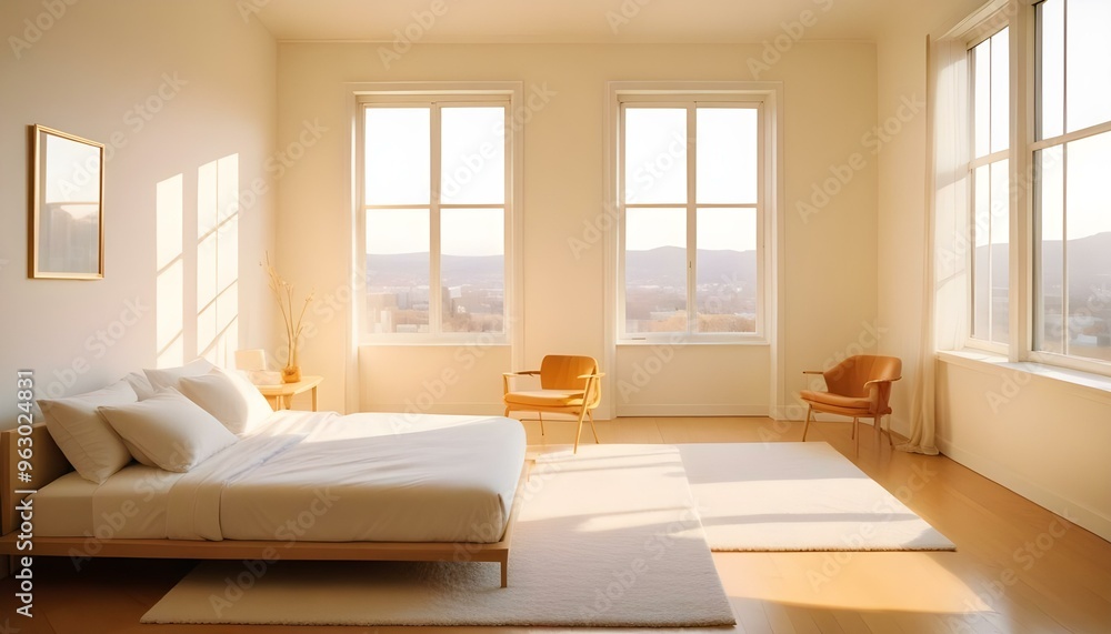 Photo interior modern design room 3d illustration Photo interior modern design room 3d illustration