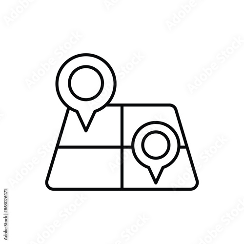 Land Plot vector icon ready to use for apps and websites