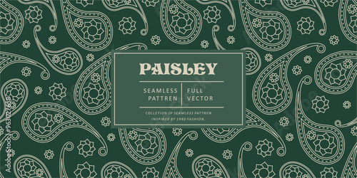 Paisley bandana seamless pattern backgrounds