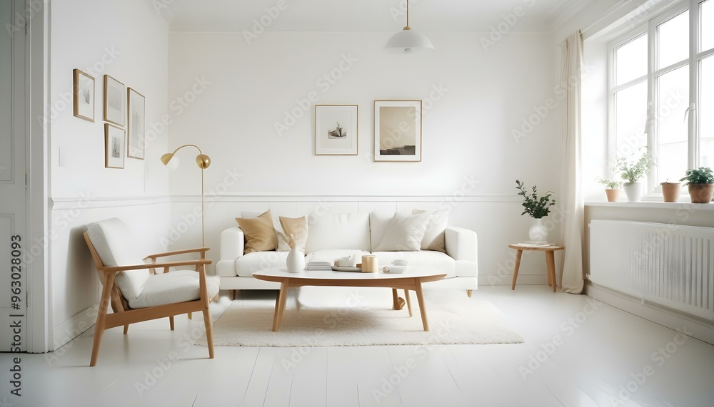 Photo interior modern design room 3d illustration Photo interior modern design room 3d illustration