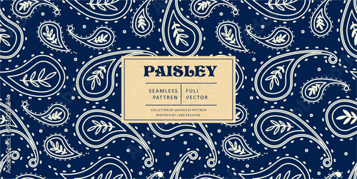 Paisley bandana seamless pattern backgrounds