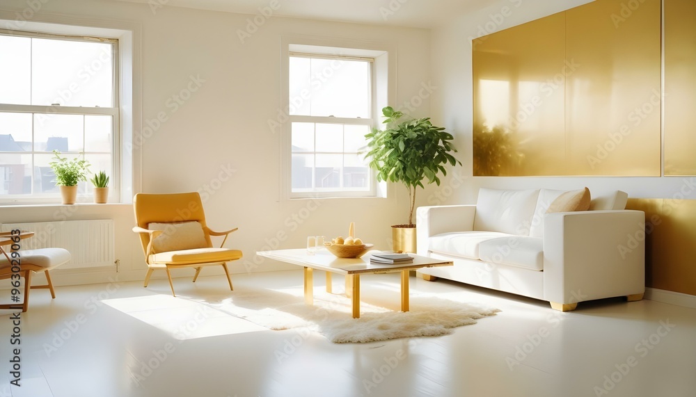 Fototapeta premium Photo interior modern design room 3d illustration