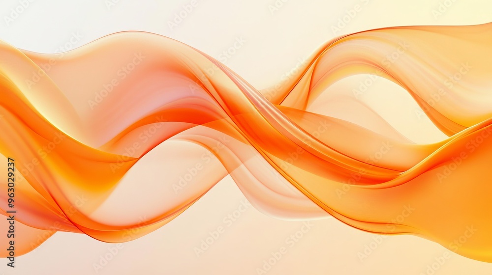 Orange abstract wave on a light background Orange abstract wave on a light background