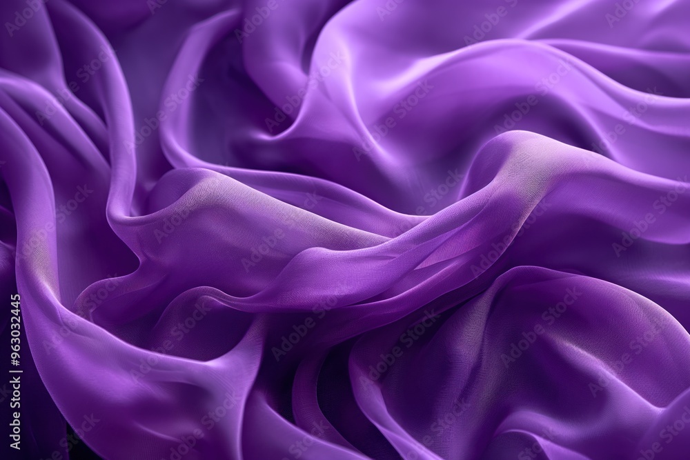 Purple fabric texture close-up. Deep rich purple hue with smooth folds and creases. Dynamic composition with blurred background. Fashion design inspiration, textile pattern, luxury material. Purple fabric texture close-up. Deep rich purple hue with smooth folds and creases. Dynamic composition with blurred background. Fashion design inspiration, textile pattern, luxury material.