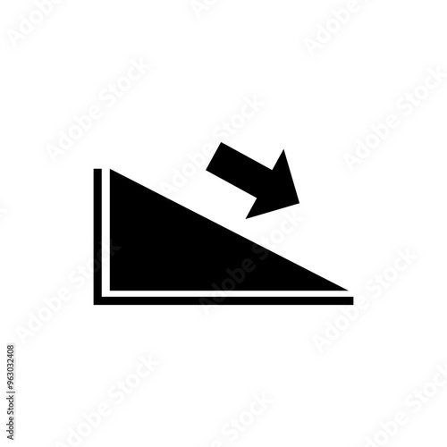Decrease icon,flat style background