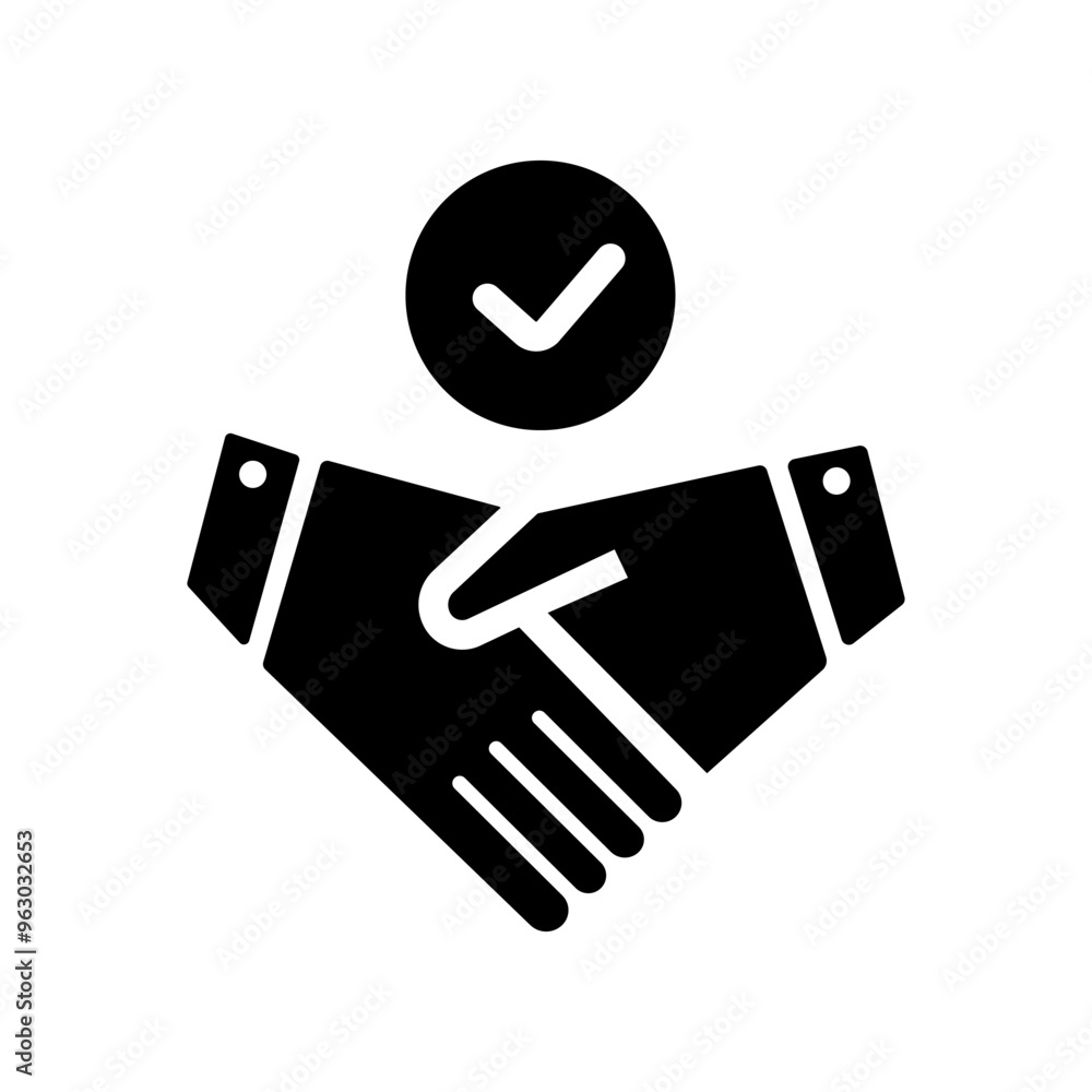 hands done deal icon isolated on white hands done deal icon isolated on white