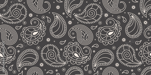 Paisley bandana seamless pattern backgrounds