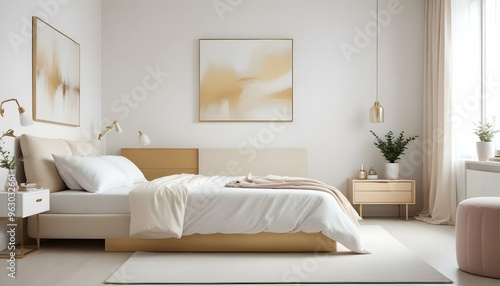 Photo interior modern design room 3d illustration