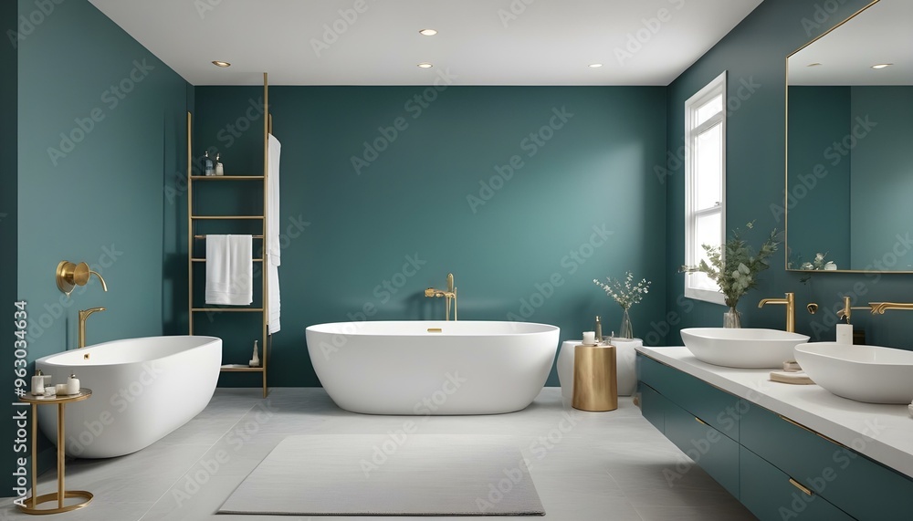 Photo interior modern design room 3d illustration Photo interior modern design room 3d illustration