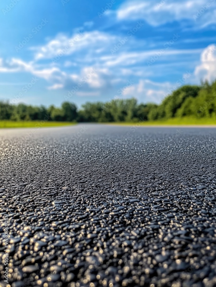 High-Resolution Aerial View of a Paved Road with Drops High-Resolution Aerial View of a Paved Road with Drops