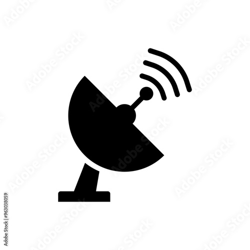 satellite icon isolated on white background