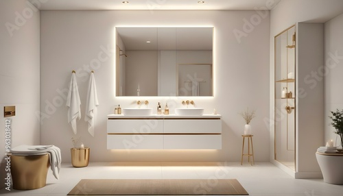 Photo interior modern design room 3d illustration