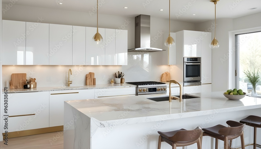 Fototapeta premium Photo interior modern design room 3d illustration