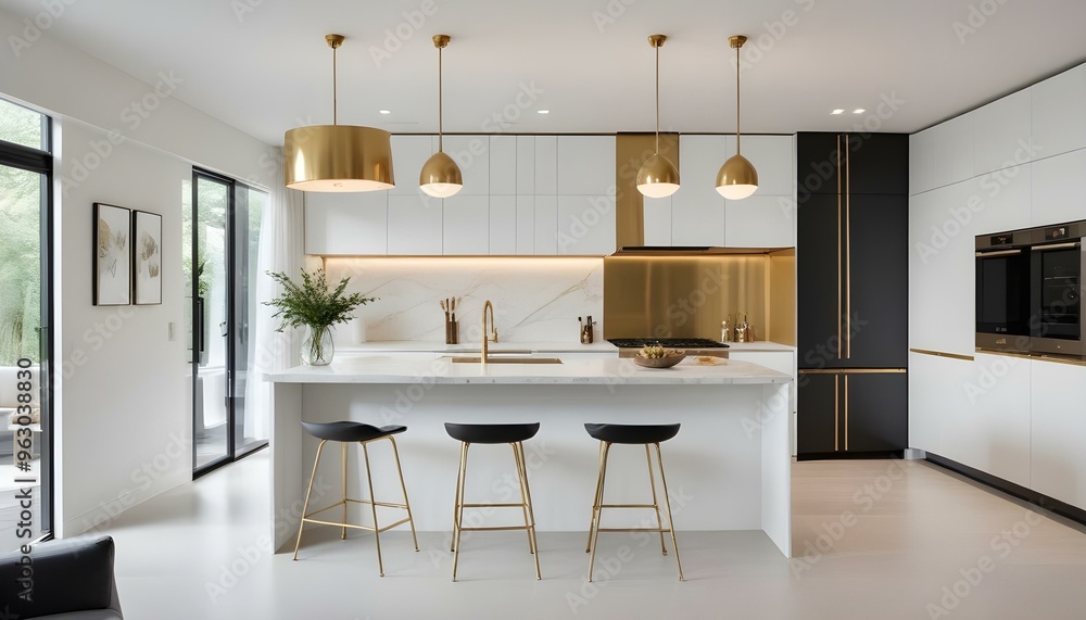 Photo interior modern design room 3d illustration Photo interior modern design room 3d illustration