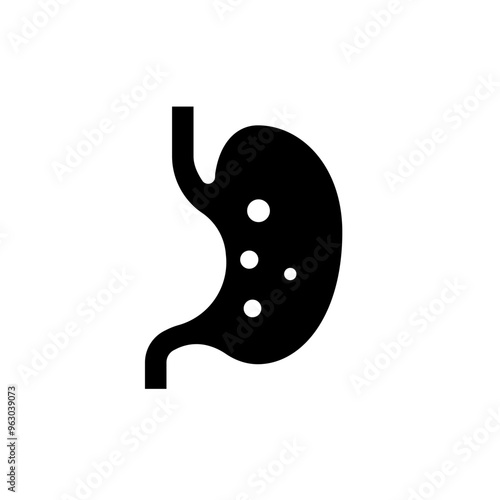 Stomach icon,flat style design