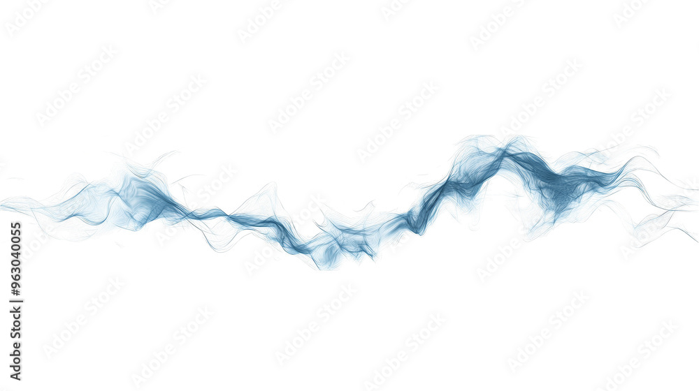 Fototapeta premium Abstract Glitch Art Background with Blue Wave Pattern