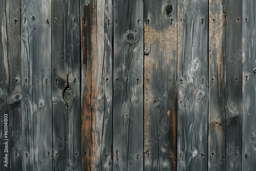 Rustic wooden wall texture with unique patterns of small holes and knots. Close-up view of wooden planks in different colors, providing comprehensive details of grain and texture.