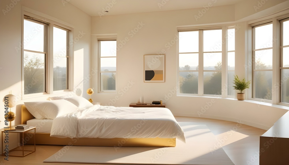 Fototapeta premium Photo interior modern design room 3d illustration