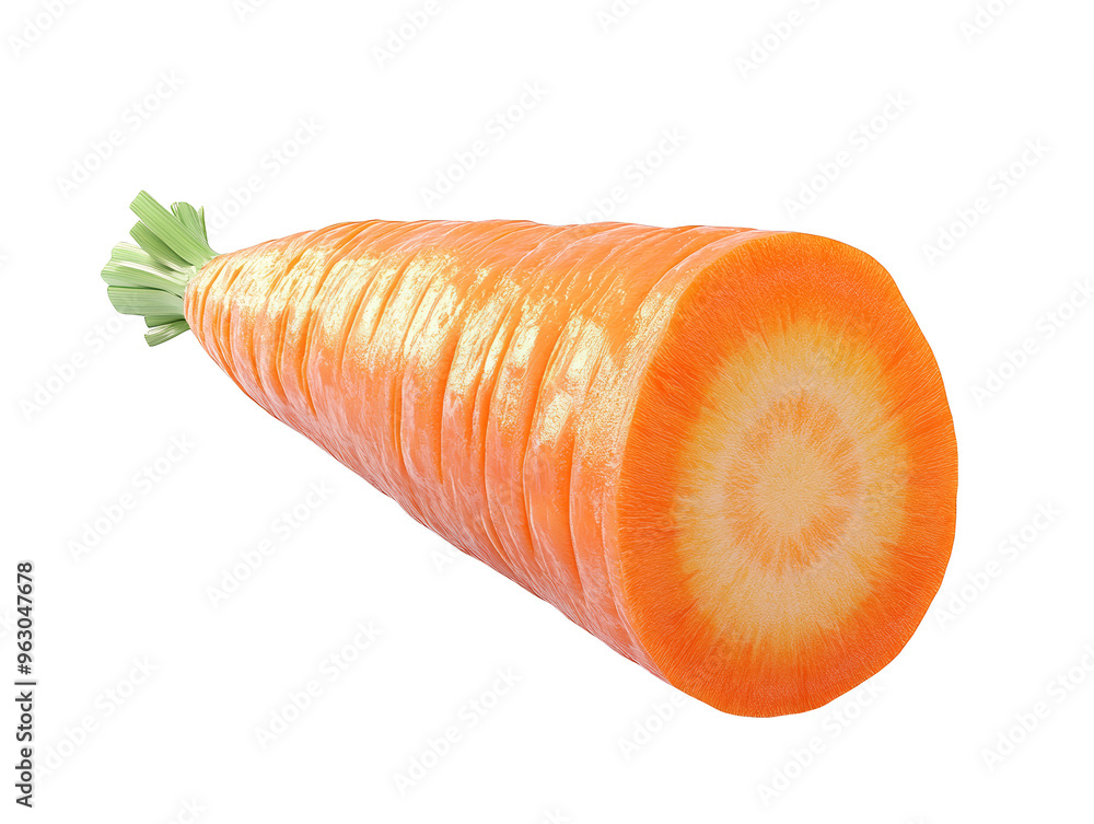 Close up of a Sliced Carrot with Glitch Effect Close up of a Sliced Carrot with Glitch Effect