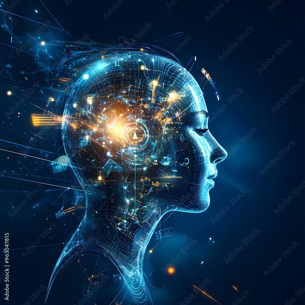 Fractal light explosion in a human brain, a visualization of ideas and ...