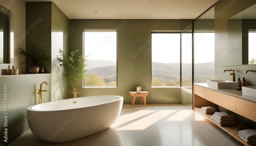 Photo interior modern design room 3d illustration Photo interior modern design room 3d illustration