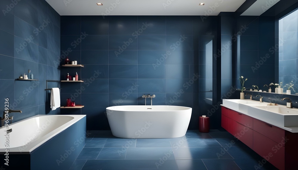 Photo interior modern design room 3d illustration Photo interior modern design room 3d illustration