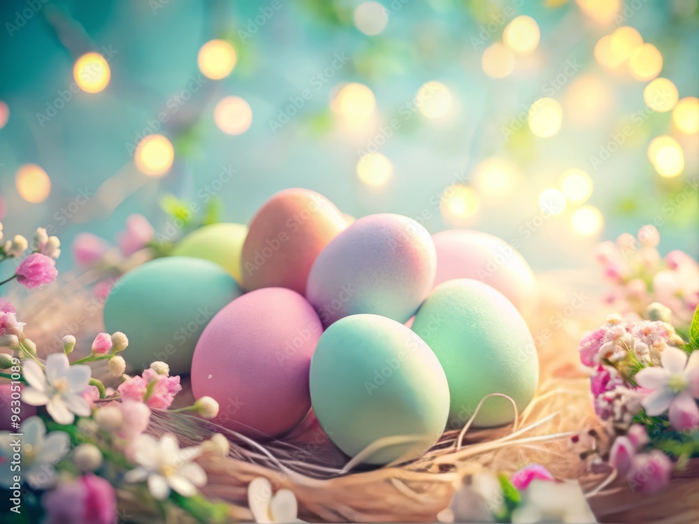Soft focus pastel Easter egg photography Soft focus pastel Easter egg photography
