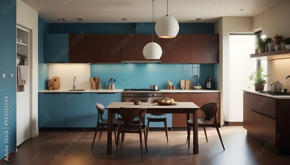 Fototapeta premium Photo interior modern design room 3d illustration