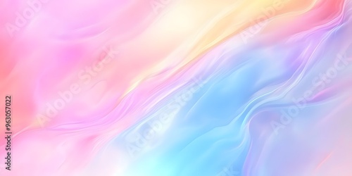 Wallpaper Mural Lines Abstract pastel color holographic blurred gradient background Torontodigital.ca