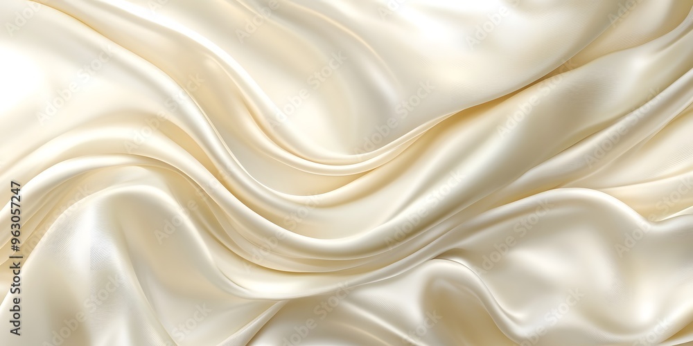 Obraz premium cream silk fabric background