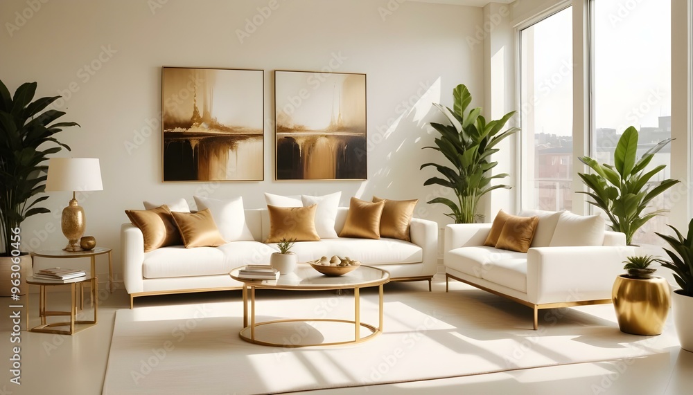 Photo interior modern design room 3d illustration Photo interior modern design room 3d illustration