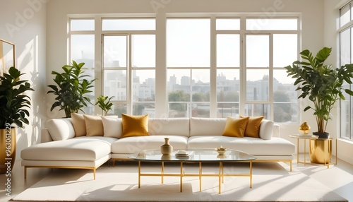 Wallpaper Mural Photo interior modern design room 3d illustration Torontodigital.ca