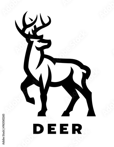 Deer logo, symbol.