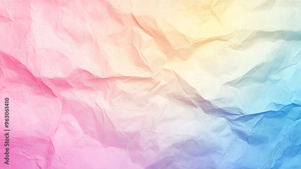 Pastel colored crumpled paper texture Pastel colored crumpled paper texture