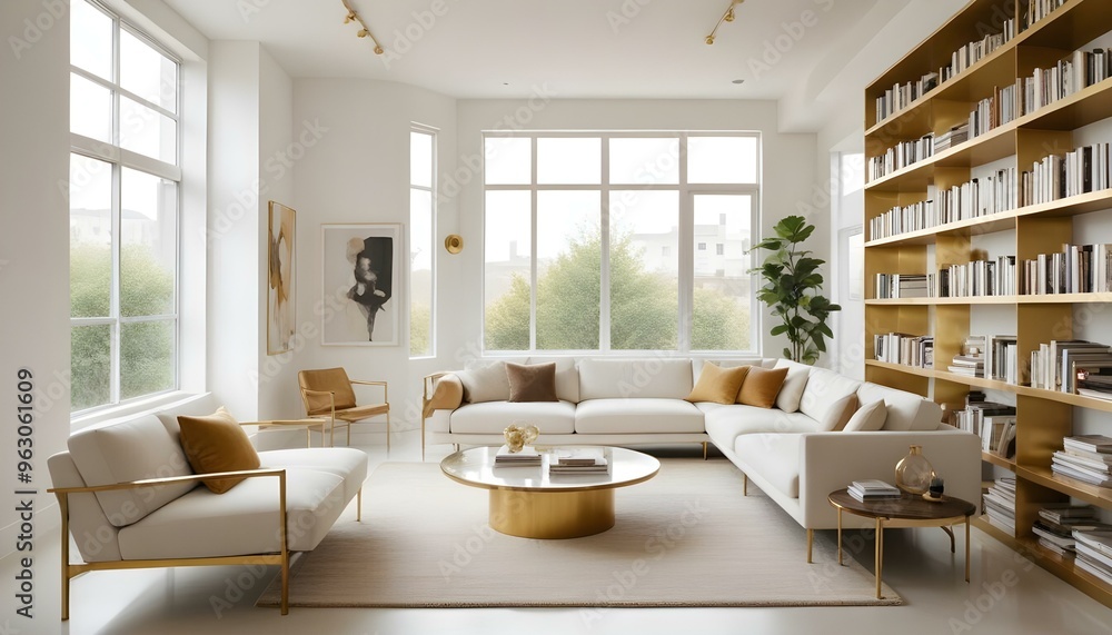 Photo interior modern design room 3d illustration Photo interior modern design room 3d illustration