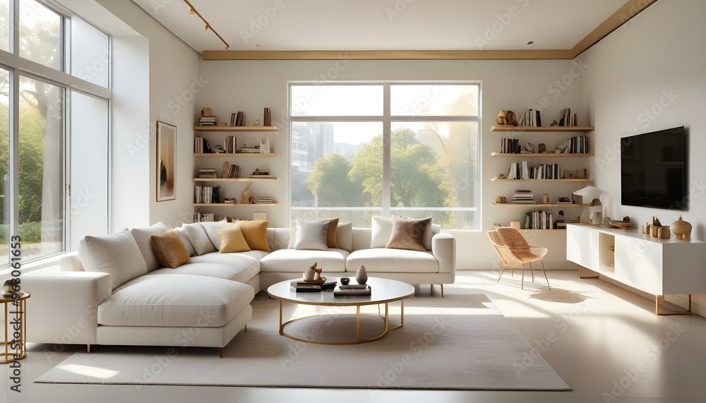 Photo interior modern design room 3d illustration Photo interior modern design room 3d illustration