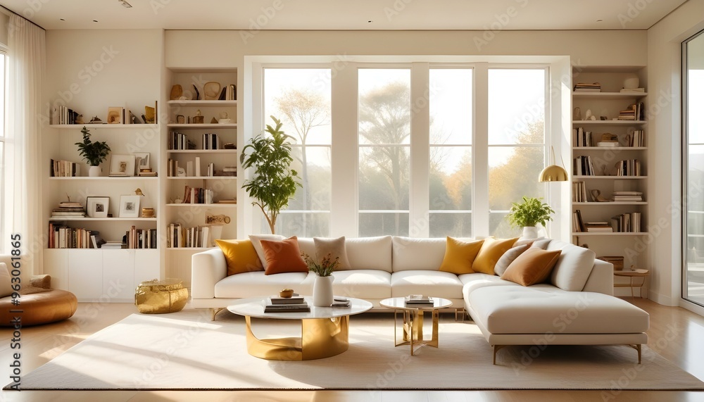 Fototapeta premium Photo interior modern design room 3d illustration