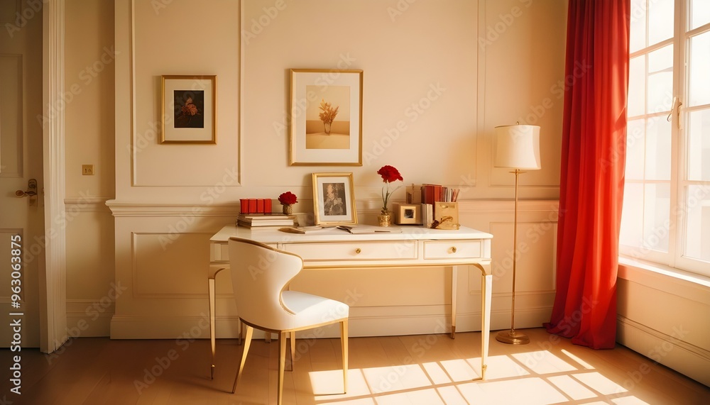 Fototapeta premium Photo interior modern design room 3d illustration