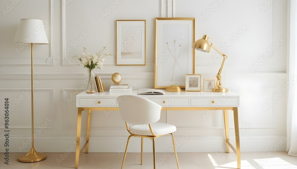 Fototapeta premium Photo interior modern design room 3d illustration