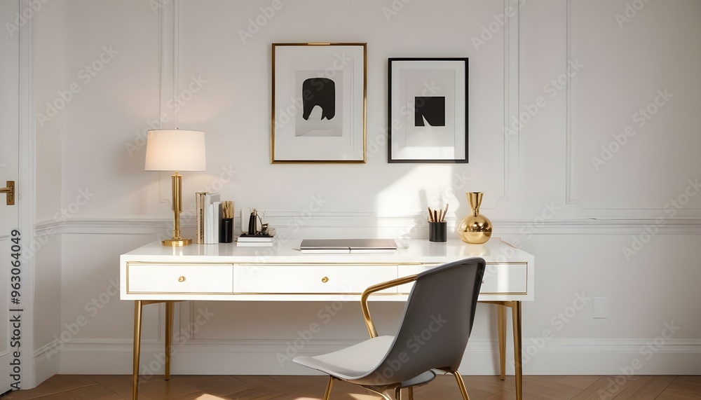 Fototapeta premium Photo interior modern design room 3d illustration